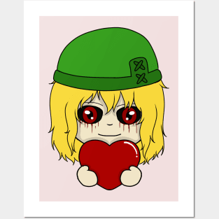 ben drowned valentine chibi Posters and Art